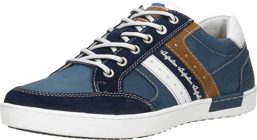 Australian Nothingham Leather S04 Heren Sneakers Blauw