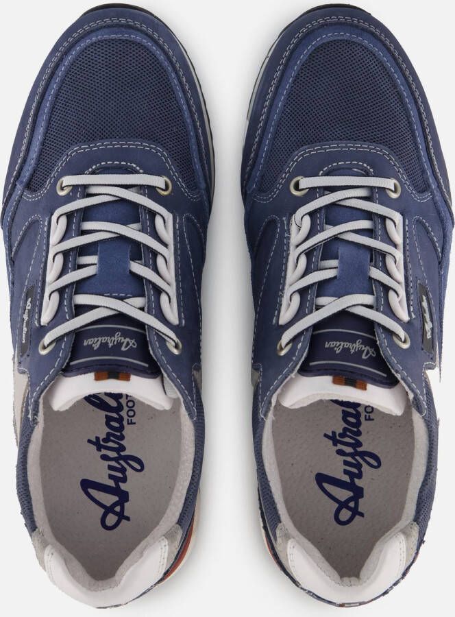 Australian Roberto Sneakers blauw Leer