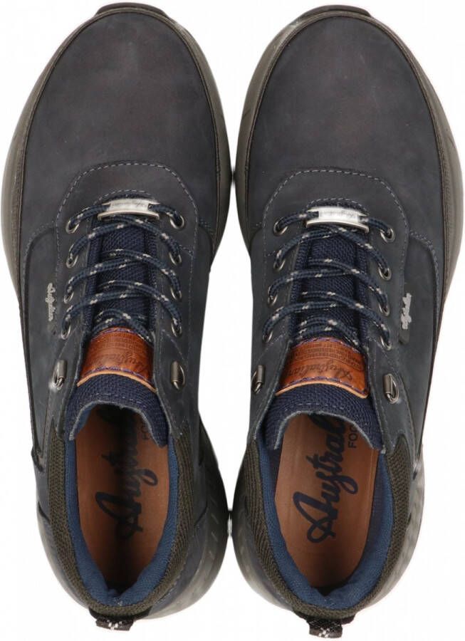 Australian Walker veterschoenen blauw Leer Heren