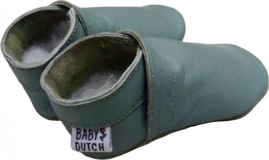 Baby Dutch Babyslofje Babyschoenen Babyslofjes Meisjes Groen - Foto 9