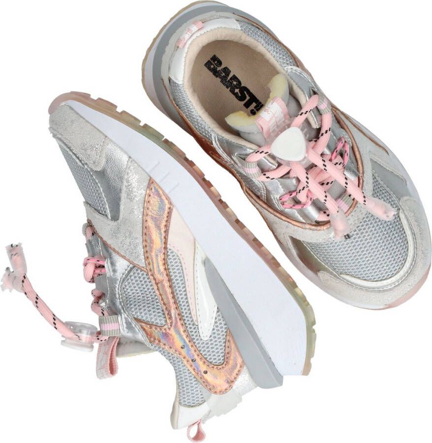 Barst! Sneakers zilver Leer Dames