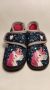 BBS Meisjes unicorn pantoffels – donkerblauw met roze eenhoorn – uitneembare zool – sterke antislip – ideaal kerst cadeau - Thumbnail 3