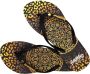 BeachyFeet Teenslipper Dames Mandaleo Flipflop Zwart Goud - Thumbnail 3