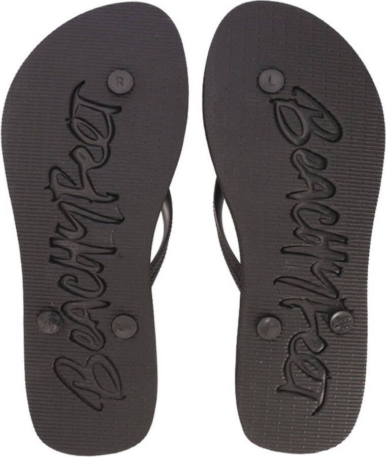 BeachyFeet Teenslipper Dames Mandaleo Flipflop Zwart Goud