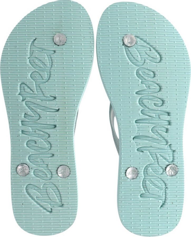 BeachyFeet Teenslipper Dames Spearmint Lichtblauw groen