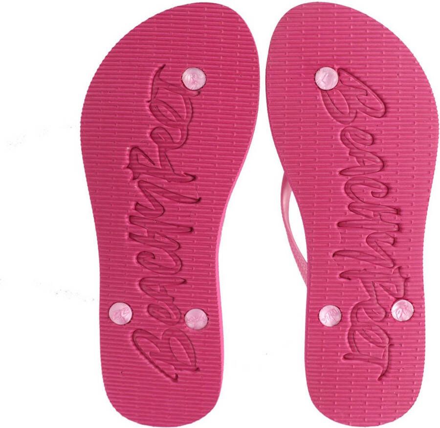 BeachyFeet Teenslippers Rosa Fluro Roze