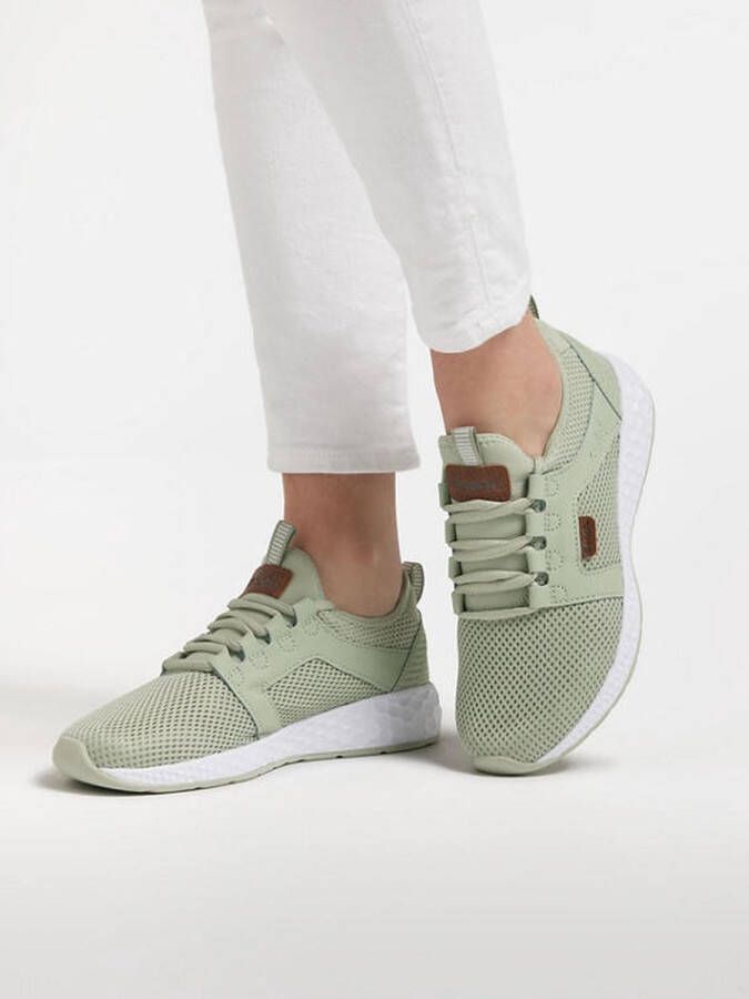 Bench Lichtgroene sneaker memory foam