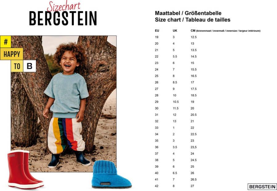 Bergstein Cozy Sloffen Unisex Junior Ocher