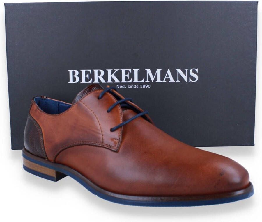 Berkelmans arcos 231006402 veterschoen cognac leer