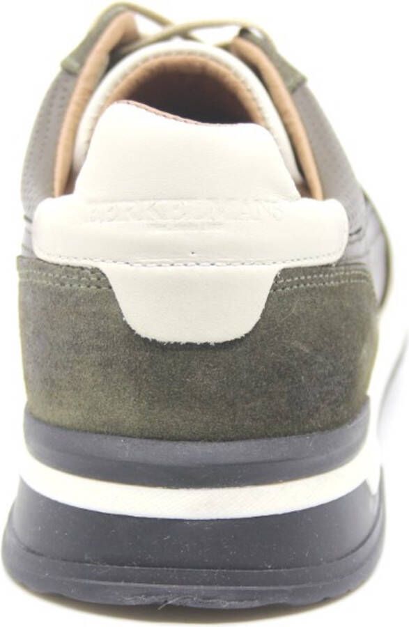 Berkelmans Narellan Green Suede 231075106 Groene sneaker wijdte G½