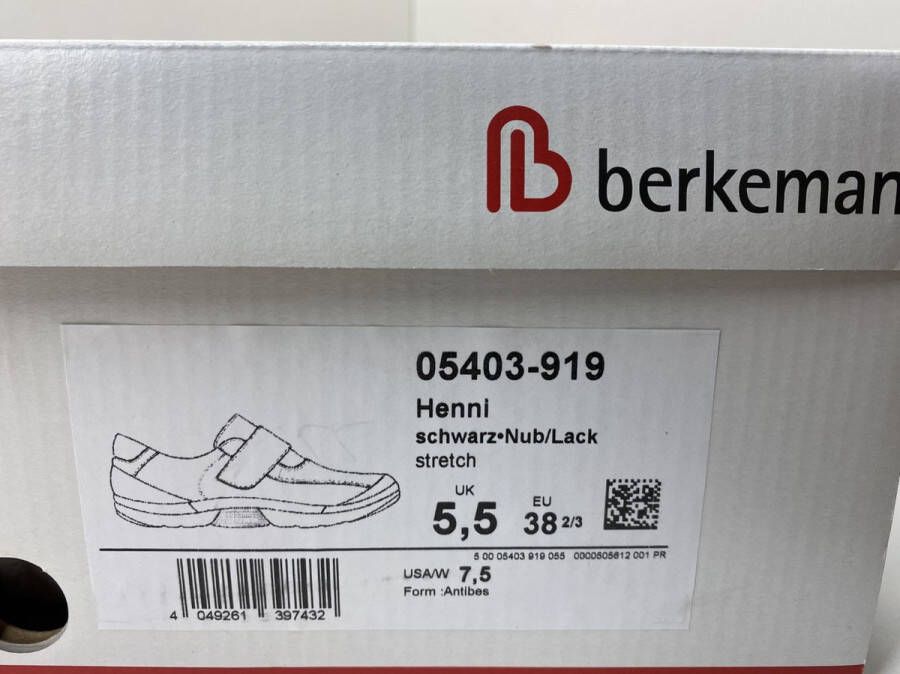 Berkemann Berkoflex BERKEMANN -Damesmodel Henni 05403-919 sneaker zwart nubuck stretch 2 3 ) - Foto 8