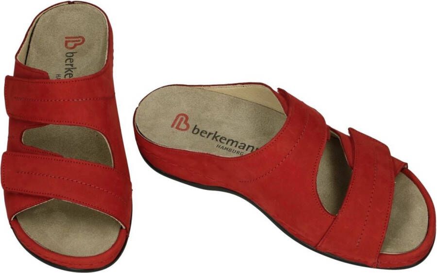 Berkemann -Dames rood slippers & muiltjes - Foto 3
