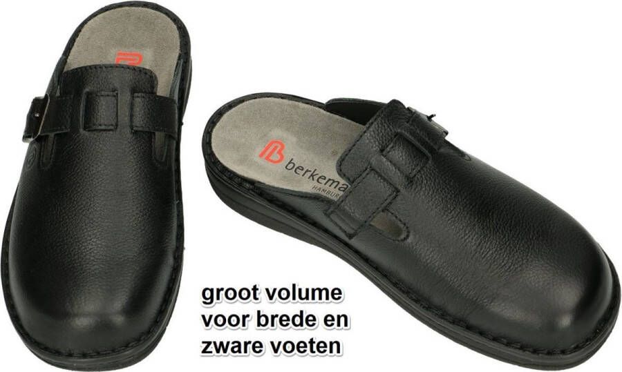 Berkemann -Heren zwart pantoffels & slippers