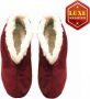 Bernardino Echte suede Spaanse sloffen dames Rood - Thumbnail 4