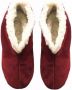 Bernardino Echte suede Spaanse sloffen dames Rood - Thumbnail 5