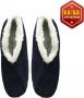 Bernardino Navy echte suede Spaanse sloffen dames - Thumbnail 2