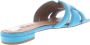 BiBi Lou Slippers Dames Sandalen Instappers Damesschoenen Leer Blokhak 760Z10VK Blauw - Thumbnail 15