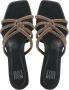 BiBi Lou Muiltjes Dames Sandalen Instappers Damesschoenen Leer Blokhak 864Z00 Rose goud - Thumbnail 10