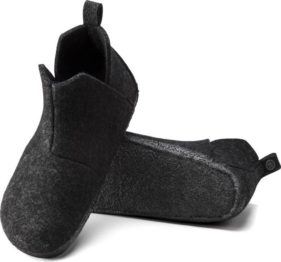 Birkenstock Andermatt Wolvilt Sloffen Anthracite Regular-fit