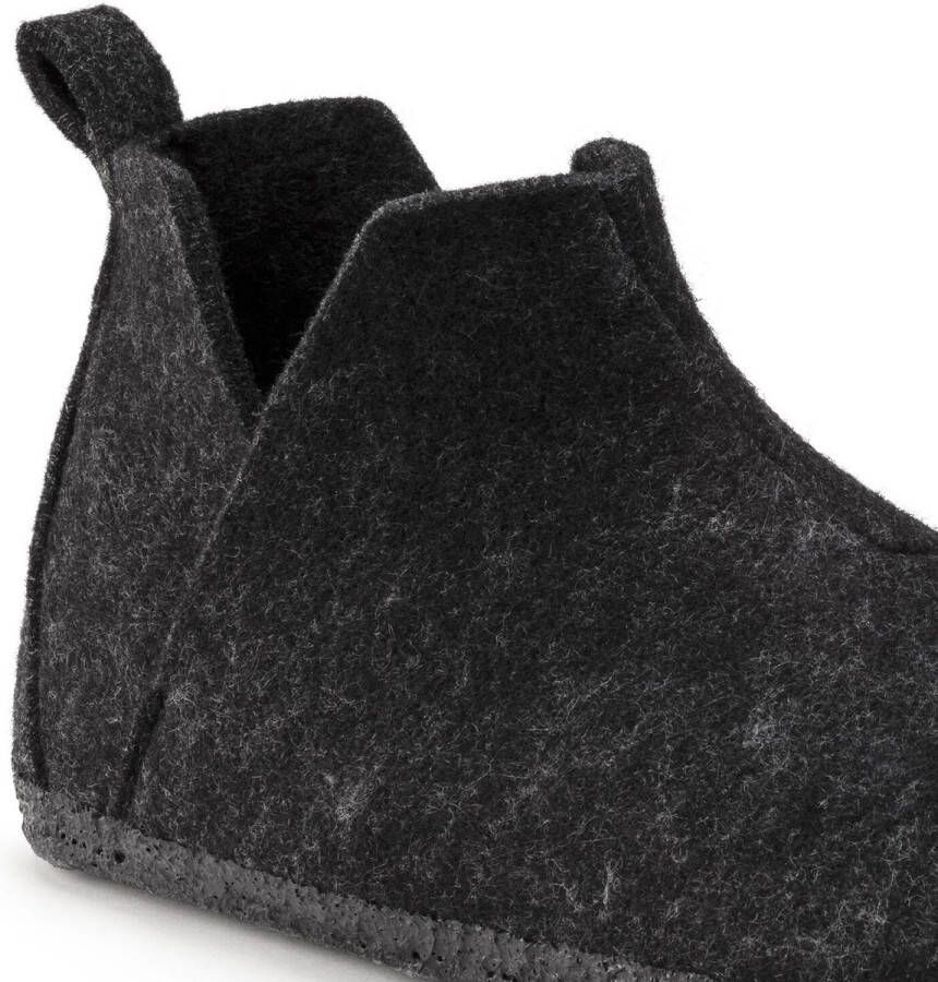 Birkenstock Andermatt Wolvilt Sloffen Anthracite Regular-fit