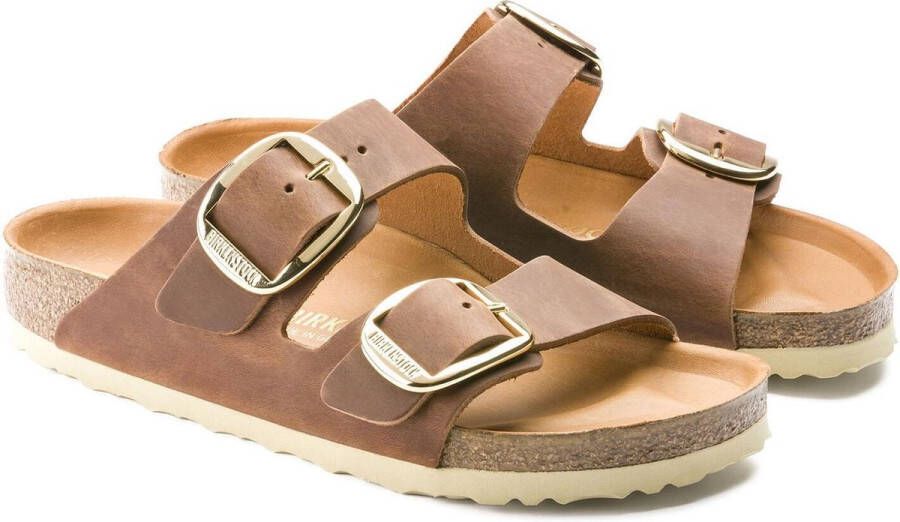 Birkenstock Arizona Big Buckle cognac vetleer regular sandalen dames(1011072 ) - Foto 7