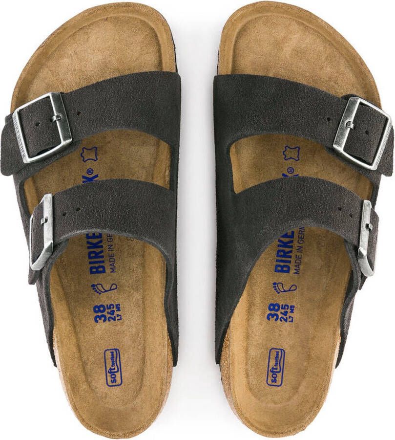 Birkenstock schoenen Arizona VL SFB Velvet Gray 552321 Regular Velvet Gray