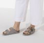 Birkenstock Arizona Dames Slippers Dove Gray Narrow fit | Grijs | Nubuck - Thumbnail 5