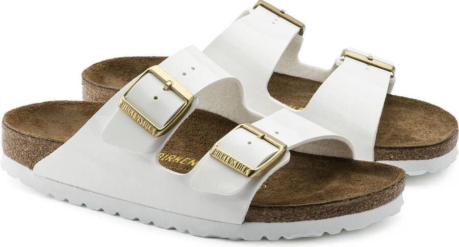 Birkenstock Arizona Slippers Patent White Regular fit | Wit | Imitatieleer - Foto 7