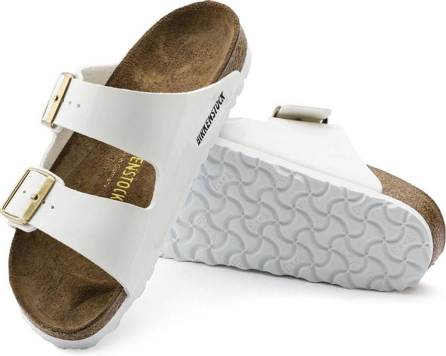 Birkenstock Arizona Slippers Patent White Regular fit | Wit | Imitatieleer - Foto 8