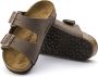 Birkenstock Arizona Kids Slippers Mocha Regular fit | Bruin | Imitatieleer - Thumbnail 4