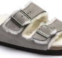 Birkenstock Arizona Shearling Slippers Stone Coin Narrow fit | Grijs | Suède - Thumbnail 9