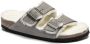 Birkenstock Arizona Shearling Slippers Stone Coin Narrow fit | Grijs | Suède - Thumbnail 44