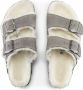 Birkenstock Arizona Shearling Slippers Stone Coin Narrow fit | Grijs | Suède - Thumbnail 33