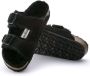 Birkenstock Arizona Shearling Veloursleder Suede Narrow Pantoffels Black - Thumbnail 8