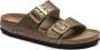 Birkenstock Arizona Leopard narrow BF SMU Dames Slippers Gold - Thumbnail 7