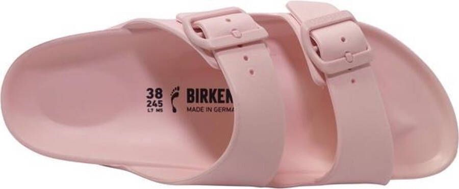 Birkenstock Elegante Roze Platte Sliders met Gespsluiting Pink Dames