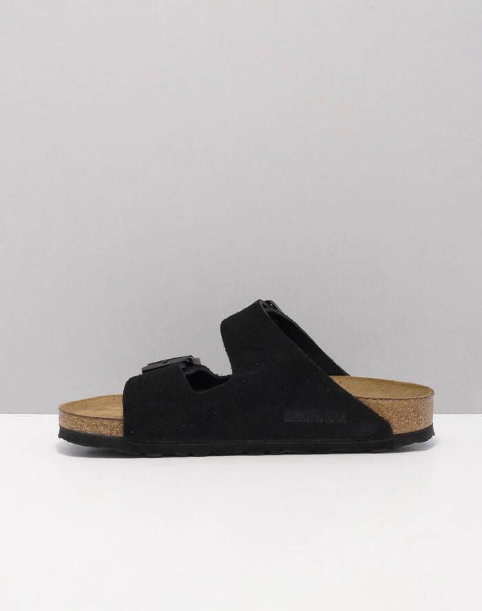 Birkenstock Arizona SFB VL Black Narrow Dames Slippers Black