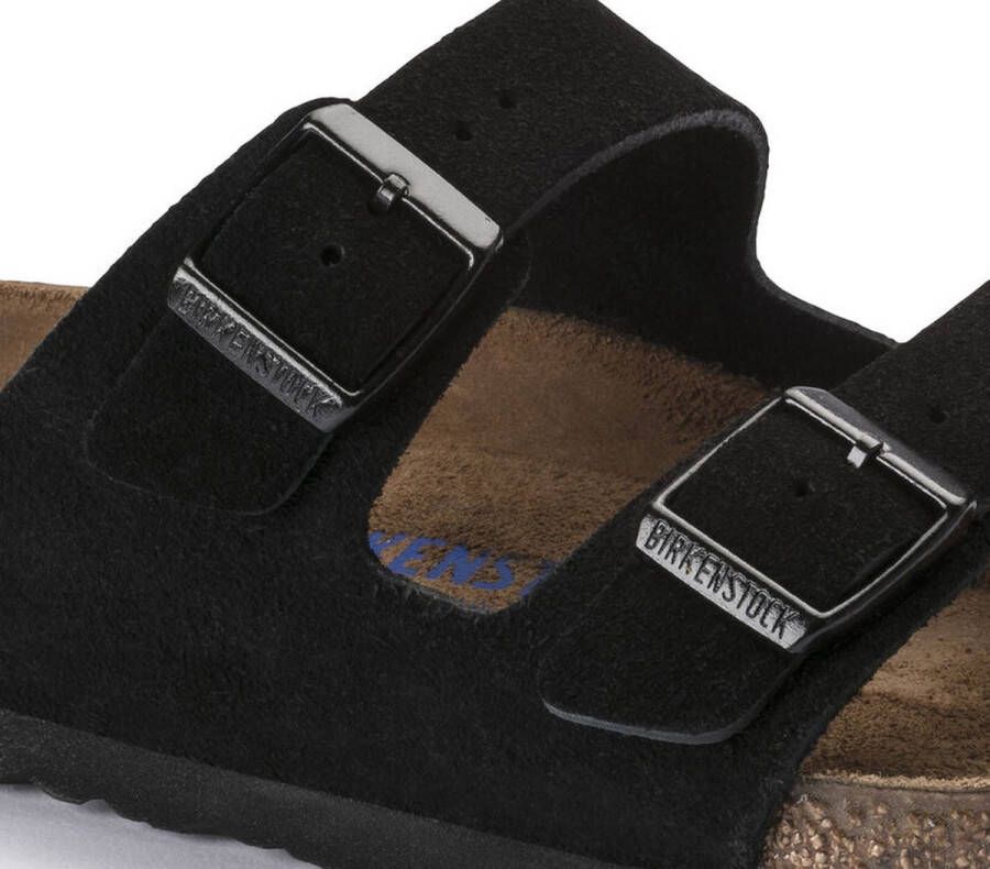 Birkenstock Arizona SFB VL Black Narrow Dames Slippers Black