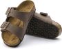 Birkenstock Kindersandalen Arizona Birko Flor Birkibuc Etroit Bruin - Thumbnail 10