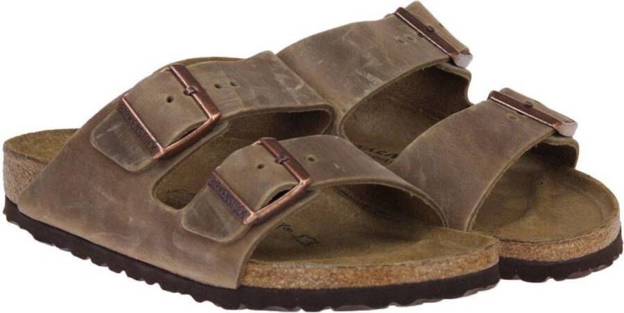 Birkenstock Arizona Tabacco Bruine Slipper Narrow Fit