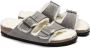 Birkenstock Arizona Shearling Slippers Stone Coin Narrow fit | Grijs | Suède - Thumbnail 16