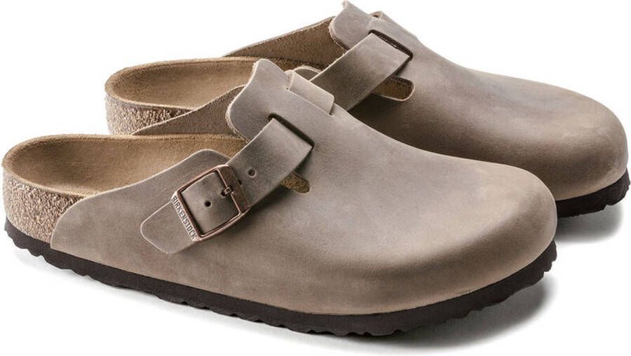 Birkenstock Boston BS heren clog Taupe