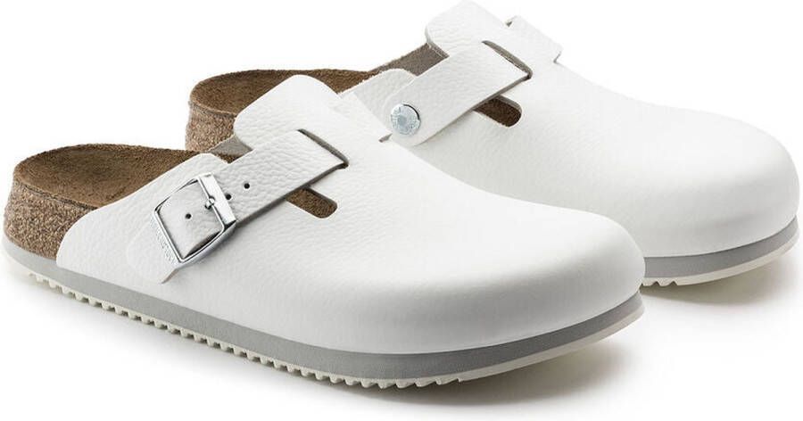 Birkenstock Klassieke Unisex Klomp Boston BS Wit Unisex - Foto 3