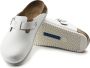 Birkenstock Klassieke Unisex Klomp Boston BS Wit Unisex - Thumbnail 5