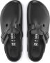 Birkenstock Boston Mules van gecoat leer Zwart Unisex - Thumbnail 3