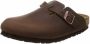 Birkenstock Boston Tabacco Brown narrow Fettleder Oiled Leather Unisex Pantoffels Tabacco Brown - Thumbnail 15