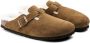 Birkenstock Boston Mink narrow Veloursleder Shearling Dames Pantoffels Mink - Thumbnail 9