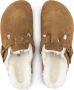 Birkenstock Boston Mink narrow Veloursleder Shearling Dames Pantoffels Mink - Thumbnail 15