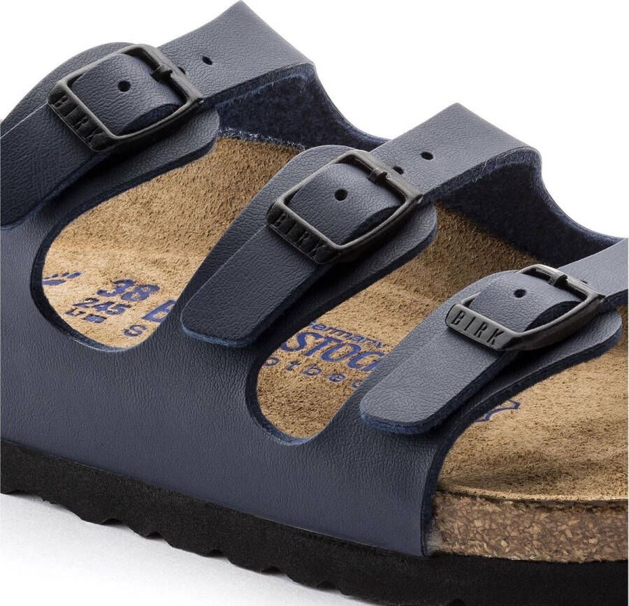 Birkenstock Florida BF WB Narrow Dames Slippers Blue - Foto 14