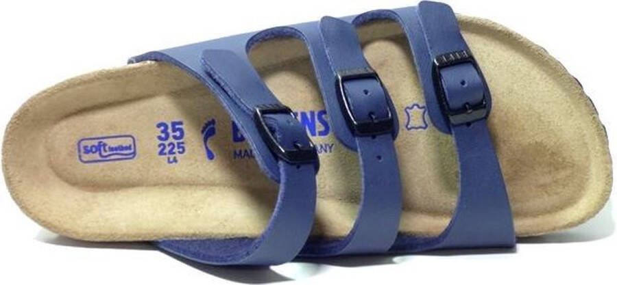 Birkenstock Florida BF WB Narrow Dames Slippers Blue - Foto 10